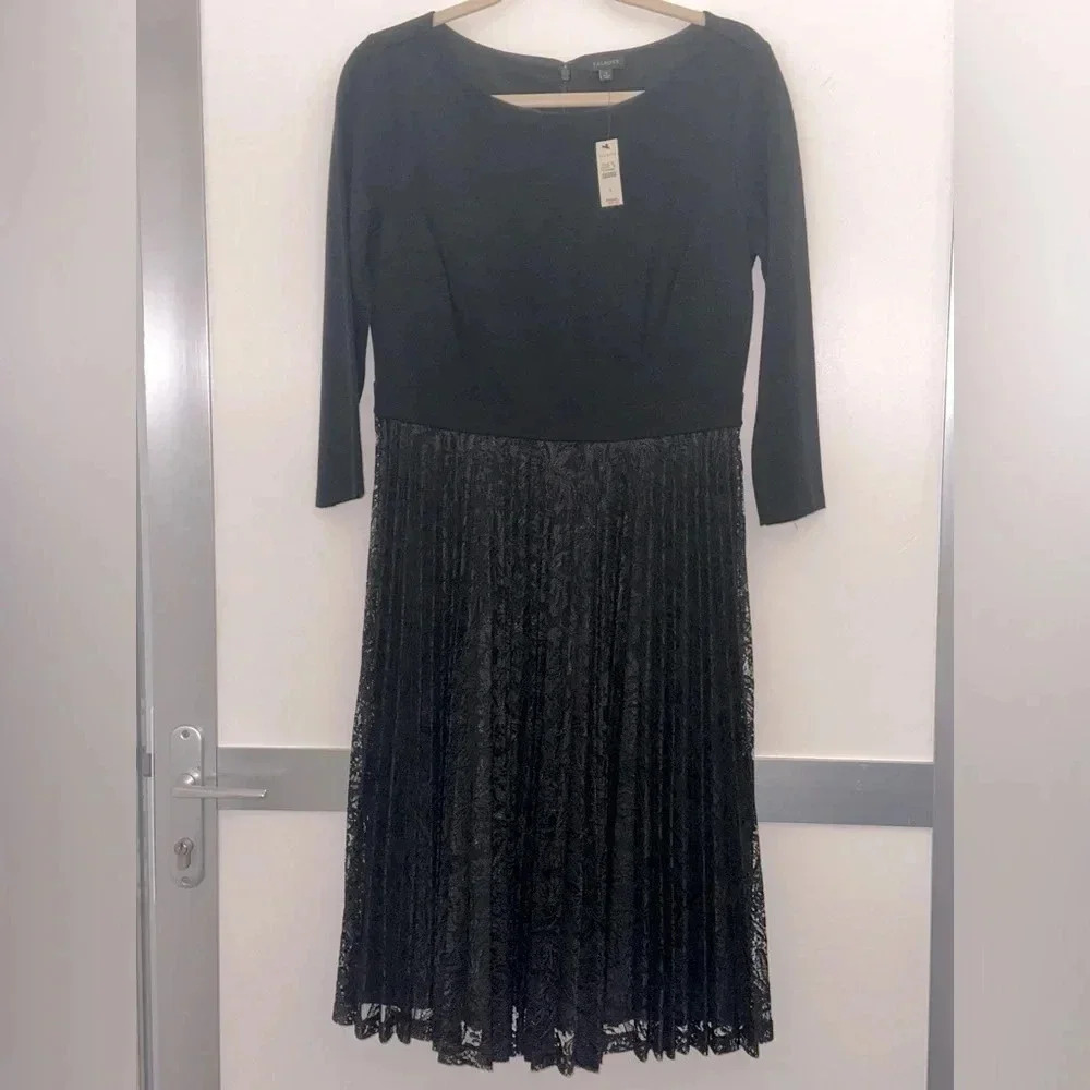 Talbots Knit Lace Dress Size 6